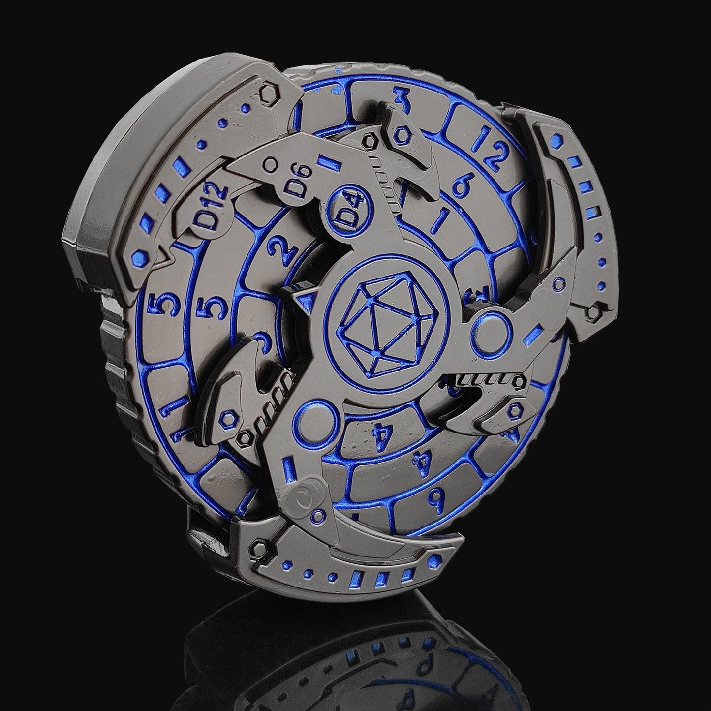 Brehn | 7-in-1 Fidget Spinner Polyedrische Metallwürfel