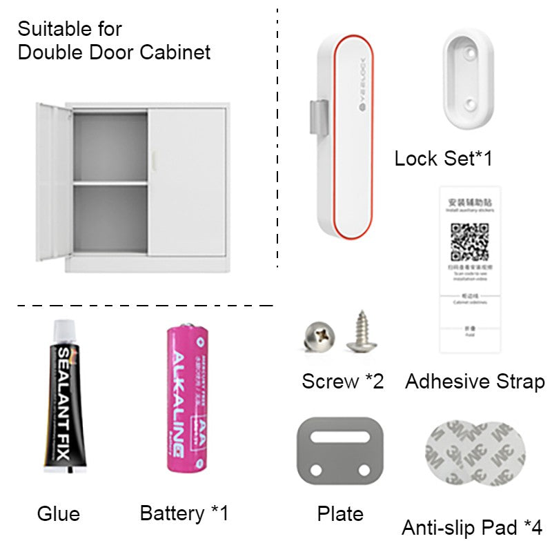 Brehn | Schlüsseloses Smart Cabinet Lock mit Bluetooth APP Entsperren, Schlüsselteilen, Einfache Installation & Lange Standby-Zeit, für Schränke