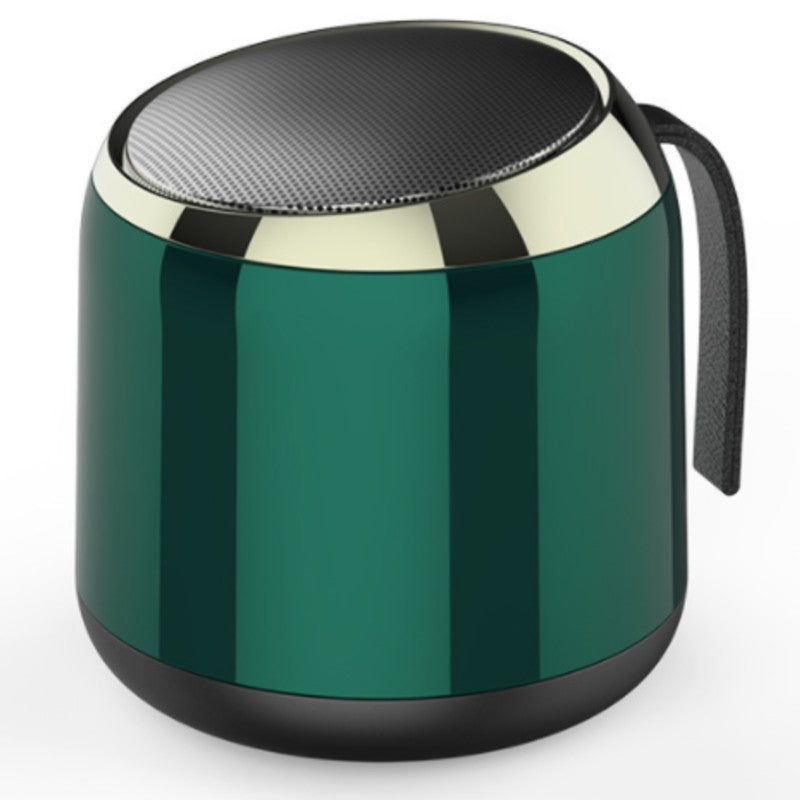 Brehn | Tragbarer Mini-Wireless-Bluetooth 5.0 Lautsprecher, mit coolem Metallschalengehäuse, langer Akkulaufzeit und weitgehend kompatibel mit Telefonen und Tablets, für Büro, Zuhause und mehr