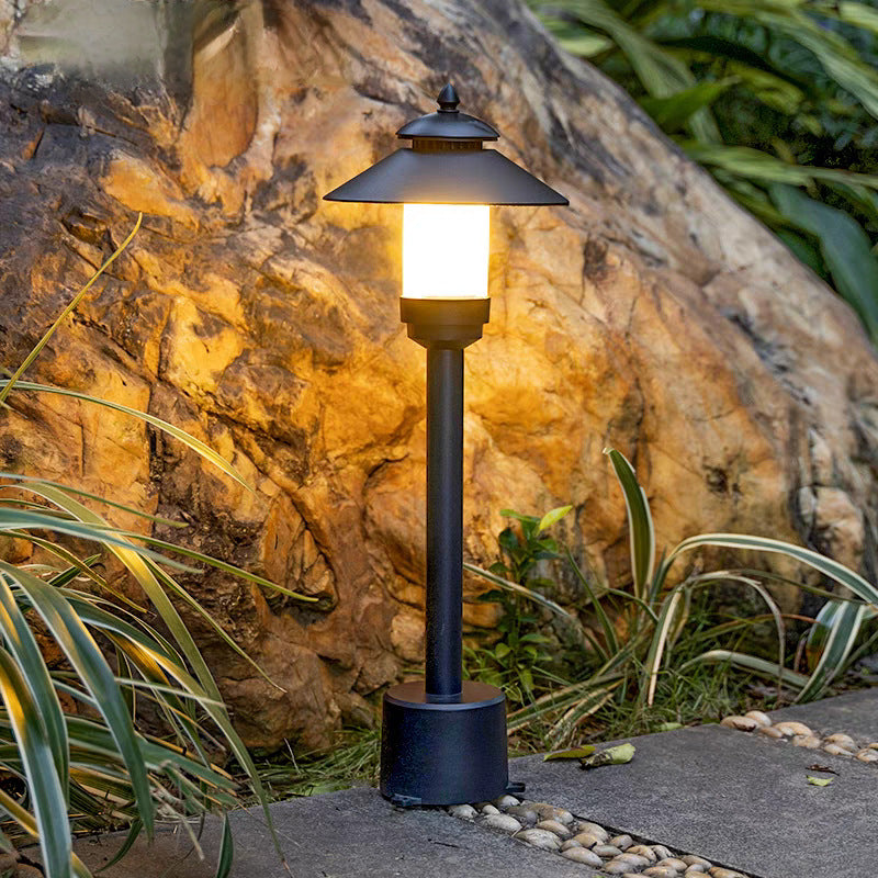 Modern minimalist Regenschirm wasserdicht Aluminium Marmor LED Außenleuchte für Garten | Brehn