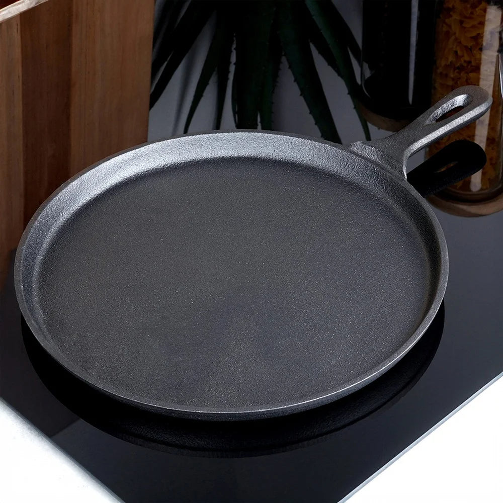 Gusseisenpfanne 26 cm für gleichmäßige Bratergebnisse | Brehn