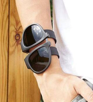 Brehn | Slap and Fold Polaroid Sonnenbrille - Schwarz