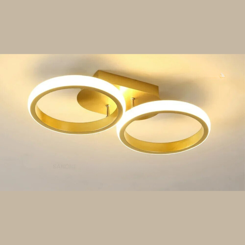 Moderner LED Ring-Kronleuchter – Minimalistische Deckenleuchte für Wohnzimmer und Essbereich | Brehn
