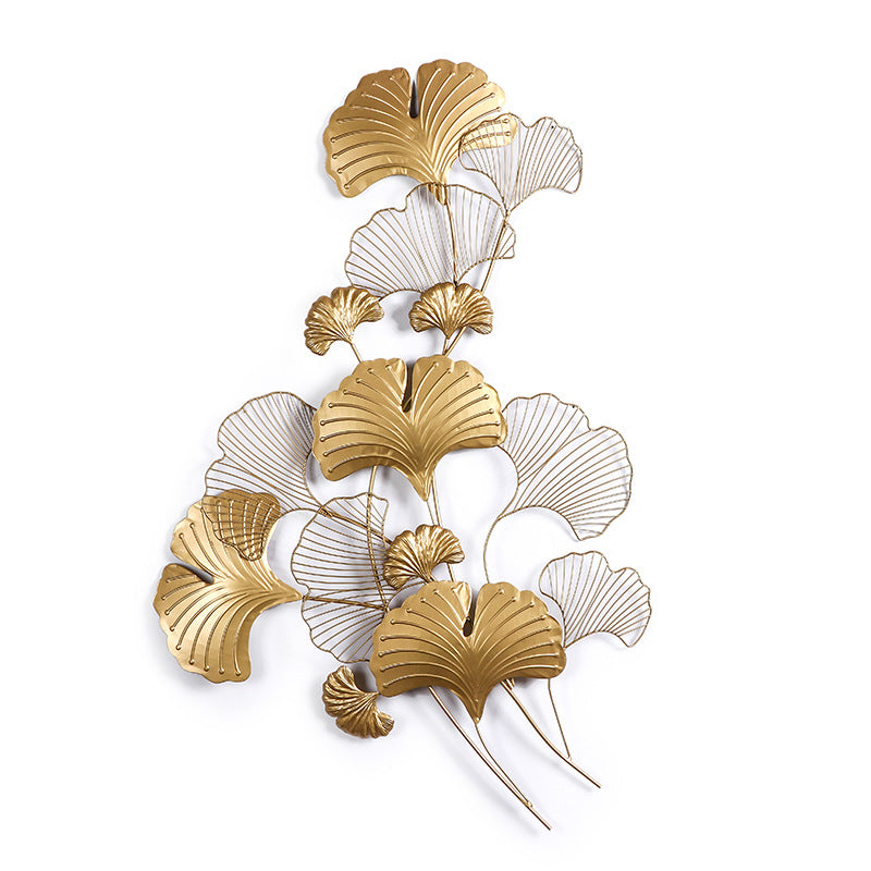 Elegante Ginkgo Blatt Wandkunst Skulptur Brehn