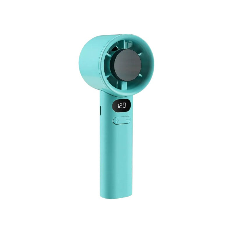 MTech Handheld Hochgeschwindigkeitsventilator – Wiederaufladbarer USB Mini Ventilator mit 120 Geschwindigkeiten & Anzeige | Brehn