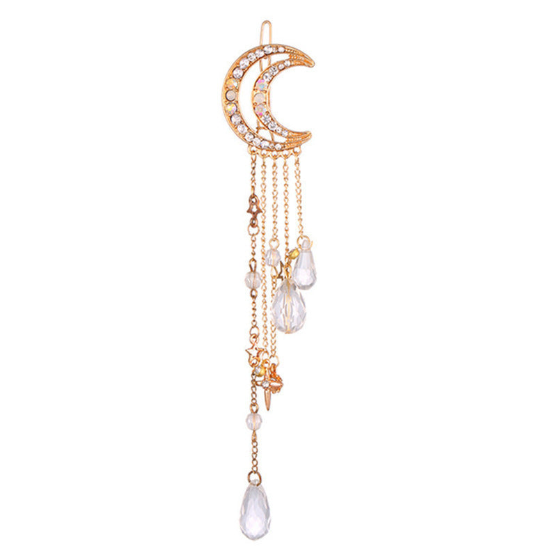 Himmelsmond-inspirierte Dangle-Brosche Brehn