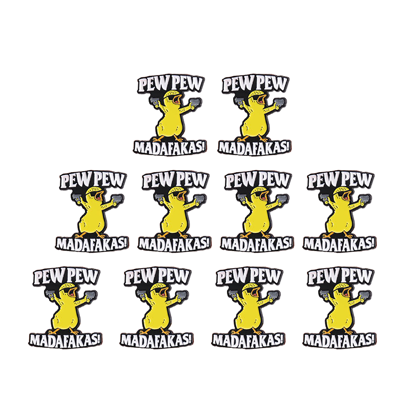 Brehn | Buchstaben- & Cartoon-Ente Design Brosche