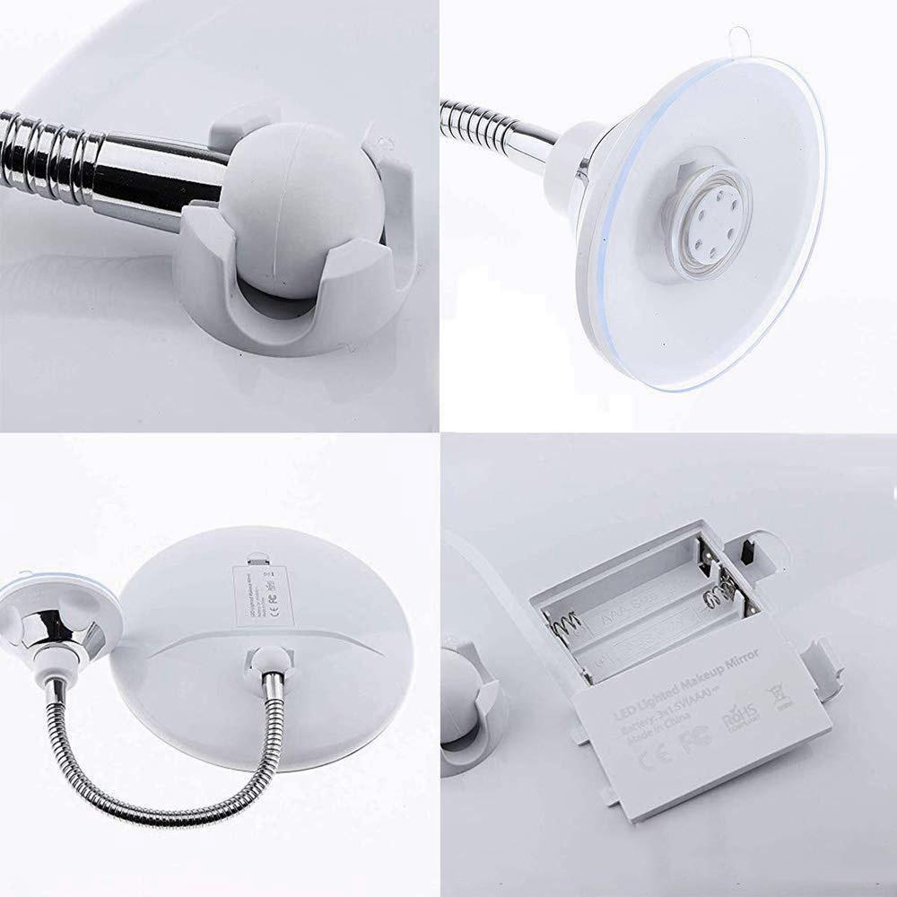 Brehn | 10x Zoom LED Schminkspiegel