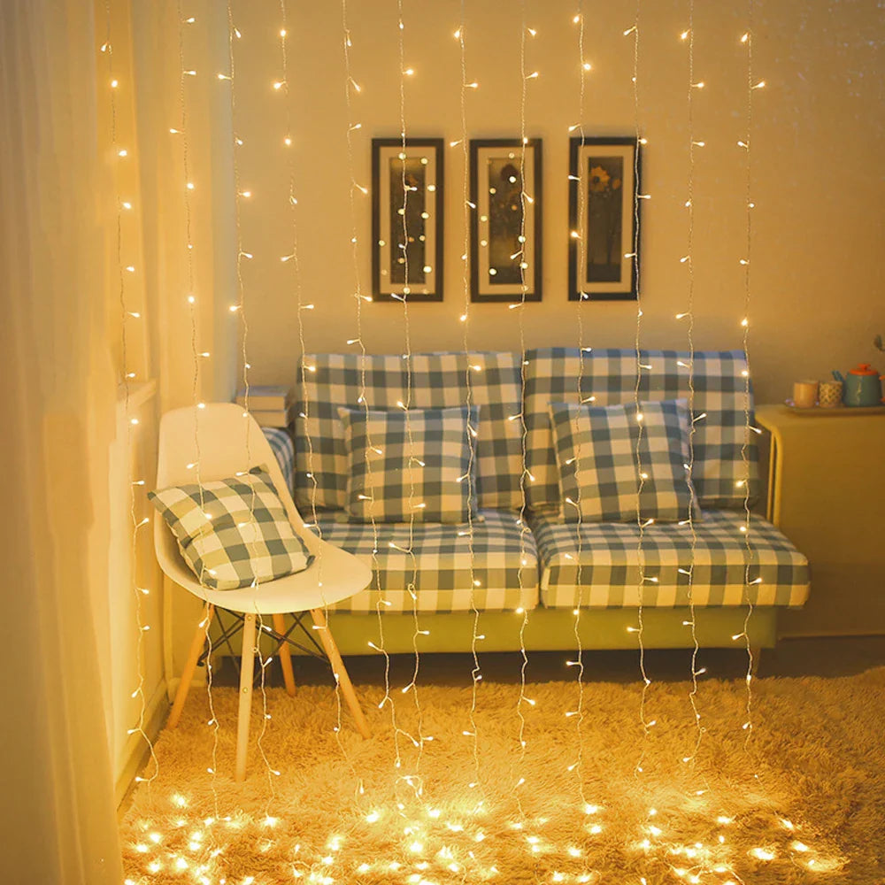 LED Lichtervorhang für Außen – Wasserdichte Lichterkette für Garten, Balkon und Terrasse | Brehn