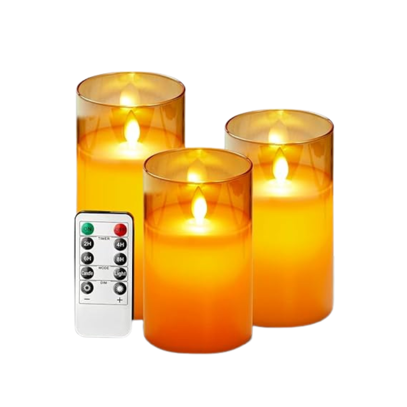 Brehn | LuxeLumen LED Kerzen Set | Elegante LED Kerzen mit Fernbedienung für stimmungsvolle Atmosphäre