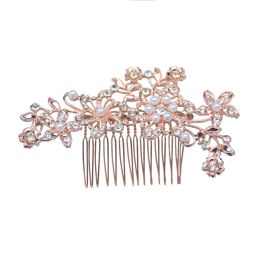 Florale Strass-Haarspange Brehn