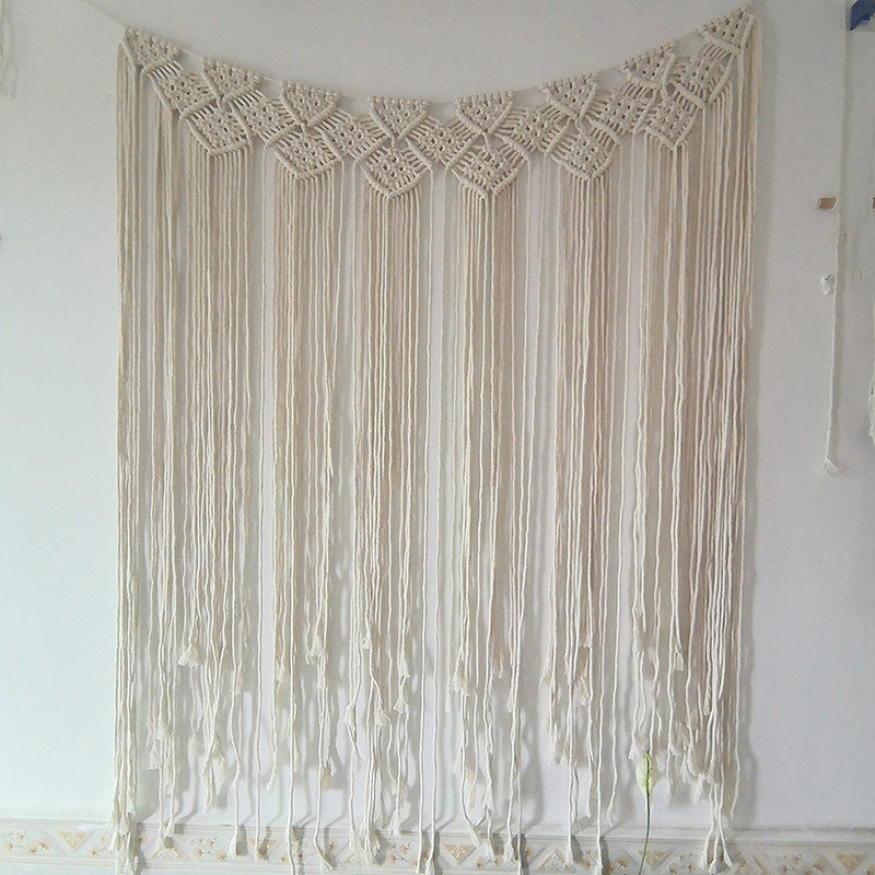 Macrame-Wandteppich mit komplexen Knotenmuster Brehn