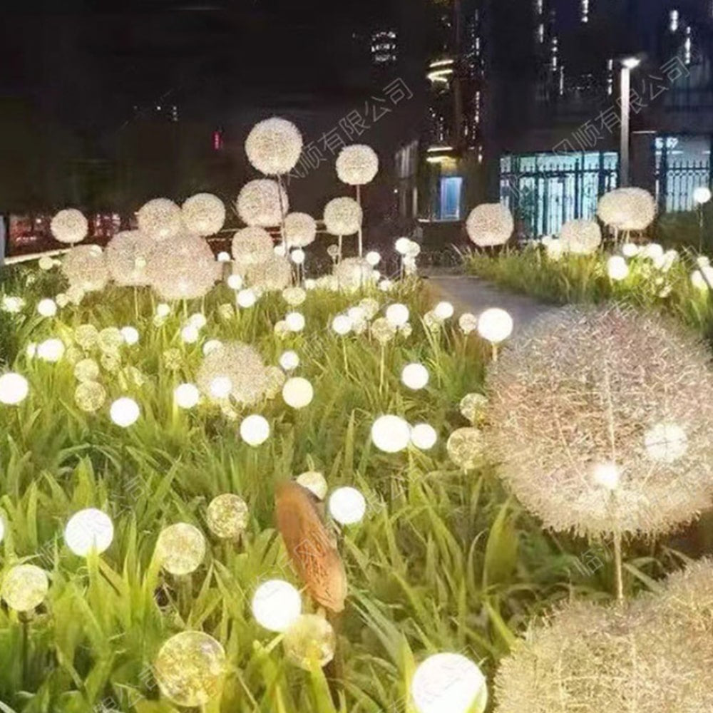 Solar LED Gartenlampe ( 2 Stück) Löwenzahn-Design mit Spieß | Brehn