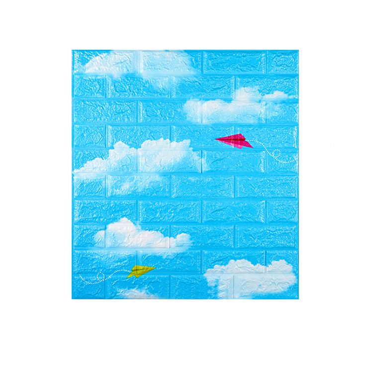 PVC Wandverkleidung Glatte Wand Innen 3D Wohnzimmerpaneele Set von 2