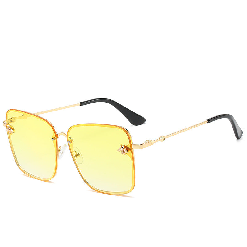 Luxus Übergroße Geometrische Rahmen Sonnenbrille Brehn
