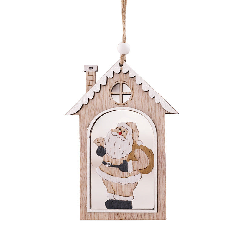 Festliches sternförmiges Holzornament