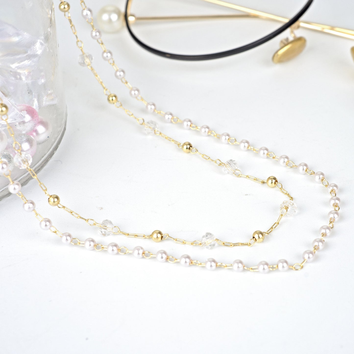Kettenverknüpfte modische Brillenhalter Brehn