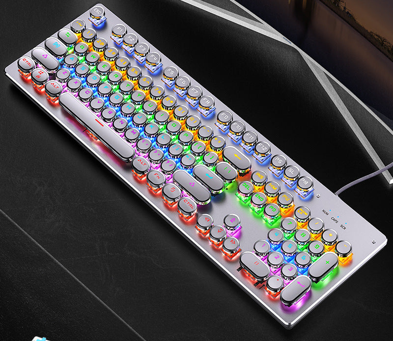 Retro Mechanische Gaming Tastatur Brehn