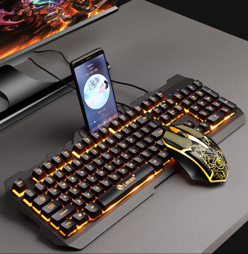 Mechanische Gaming-Tastatur und Hochleistungs-RGB-Maus-Kombo Brehn