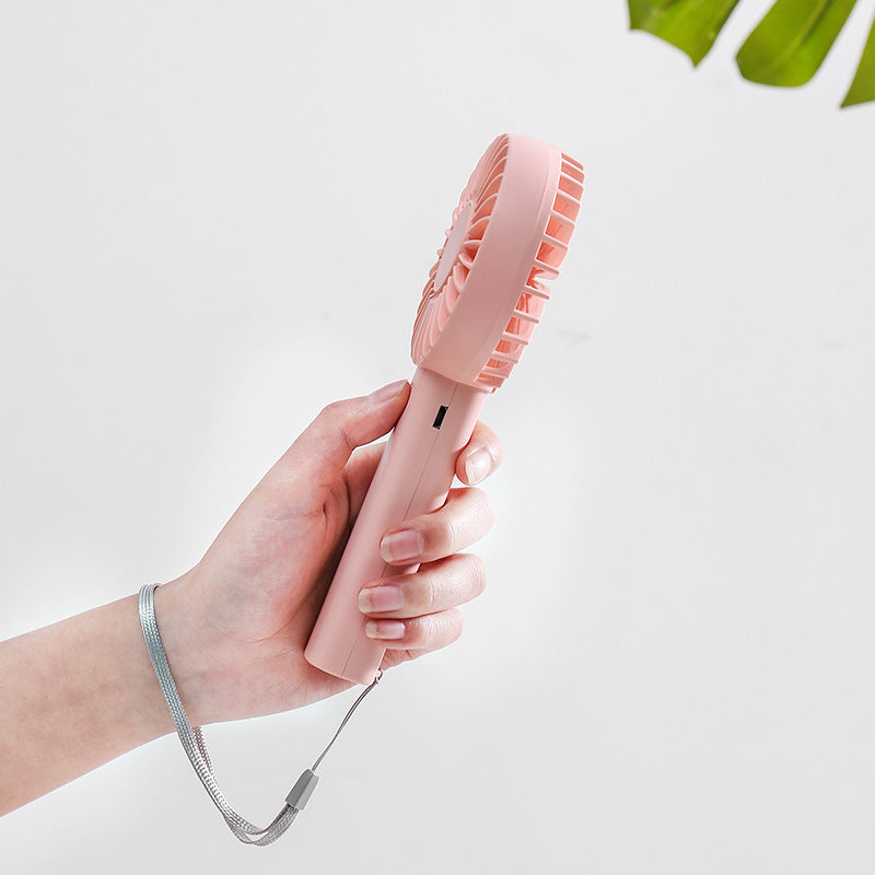 Unisex nan kompakter tragbarer Handventilator mit wiederaufladbarem Akku und USB Ladeanschluss leiser Betrieb selbststehend Brehn
