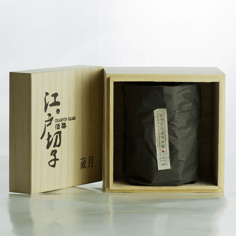Japanisches Handgefertigtes Chamvin Edo Kiriko Whisky Glas | Brehn