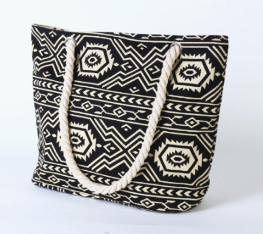 Strandtasche mit Ethnischem Muster Brehn