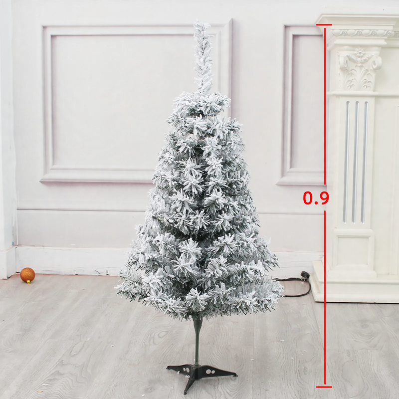 Beflockter Mini-Weihnachtsbaum, festliche Tischdekoration