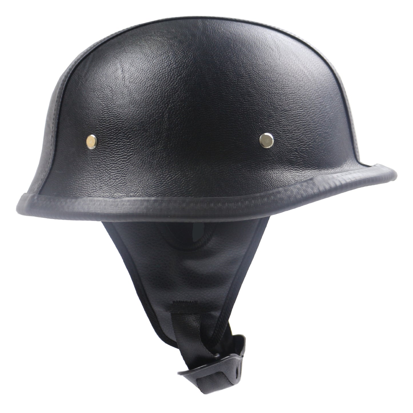 Klassischer Leder-Motorradhelm Brehn