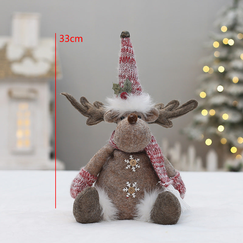Dekorative Wichtelfigur in Rosa für Weihnachten