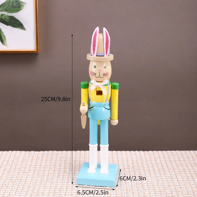 Oster-Nussknacker-Figur, Hase, Holz