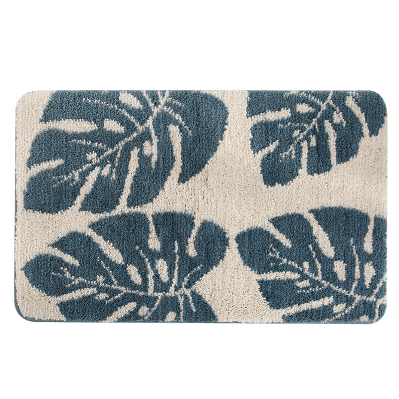 Plüsch Blatt Design Badmatte