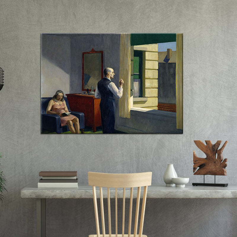 Brehn | Edward Hopper Landschaft Wandkunst Moderne Stil Strukturiert Leinwanddruck für Zuhause Weg