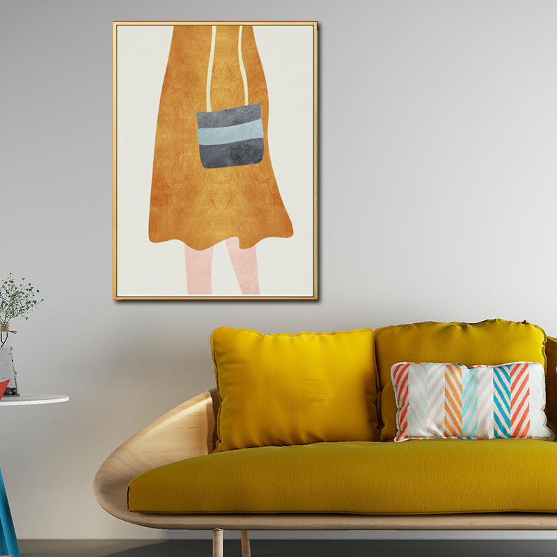 Brehn | Nordic Girl Sommerkleid Leinwand Hellfarbe Mode Wandkunst für Esszimmer