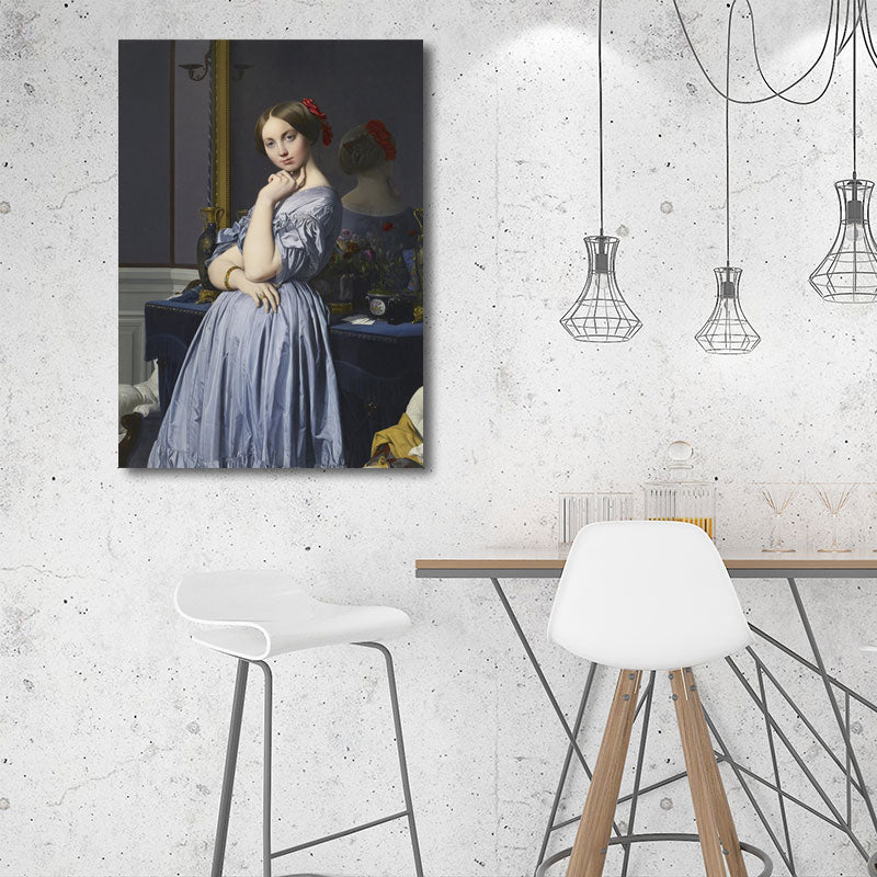 Brehn | Nordic Character-Leinwand für das Mädchenzimmer Ölgemälde Wanddekoration, mehrere Größen