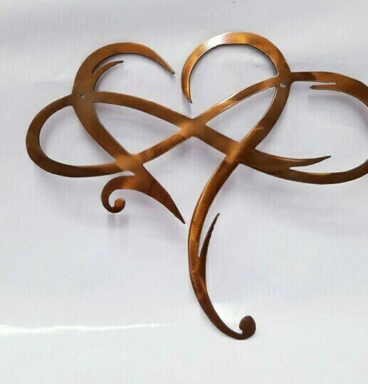 Endless Heart - Stahl Wanddekoration Metall Wandkunst