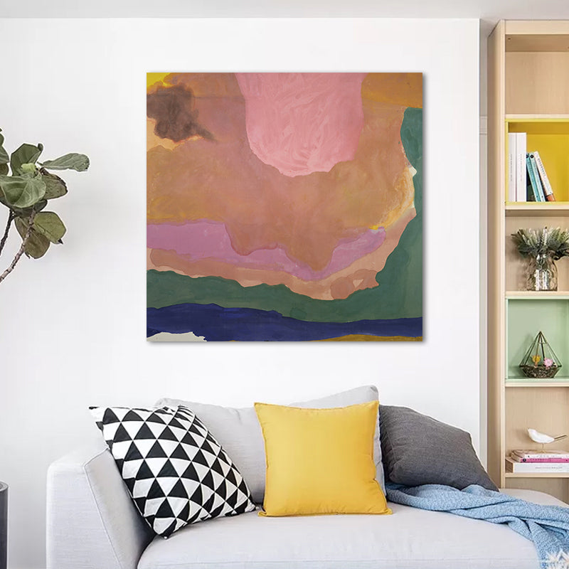 Brehn | Moderne Abstracte Canvas voor Eetkamer Aquarel Schilderij Kunst, Meerdere Maten