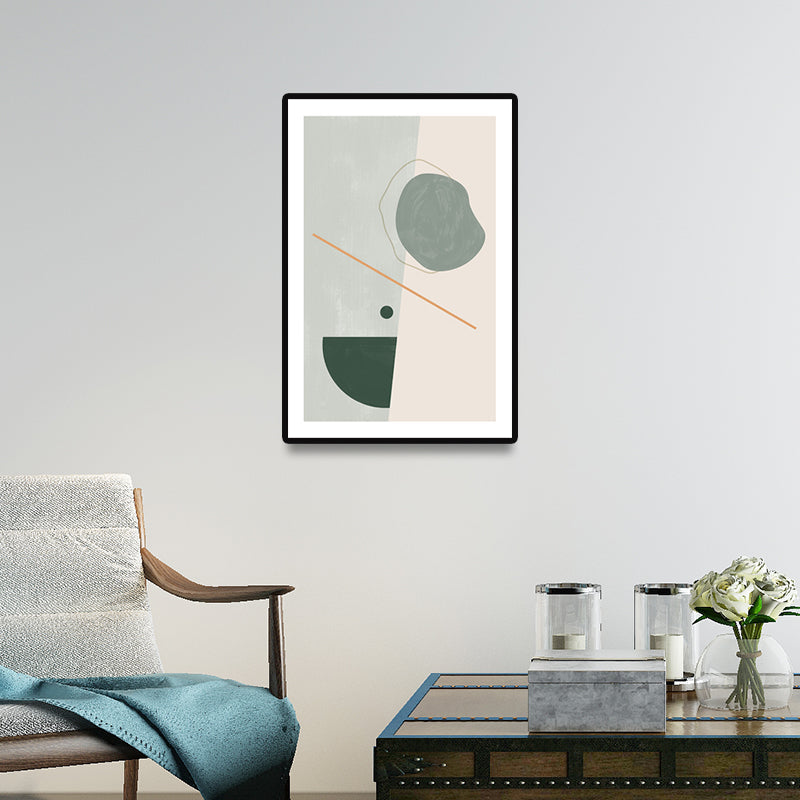 Brehn | Farbige abstrakte Malerei Wandkunst Wohnkultur Modernistisch für Wohnzimmer Leinwanddrucke