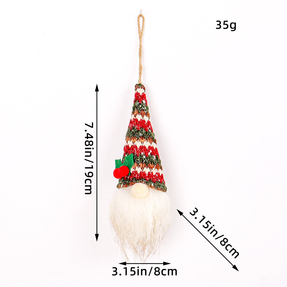 Leuchtende Weihnachts-Wichtelfigur mit Pailletten