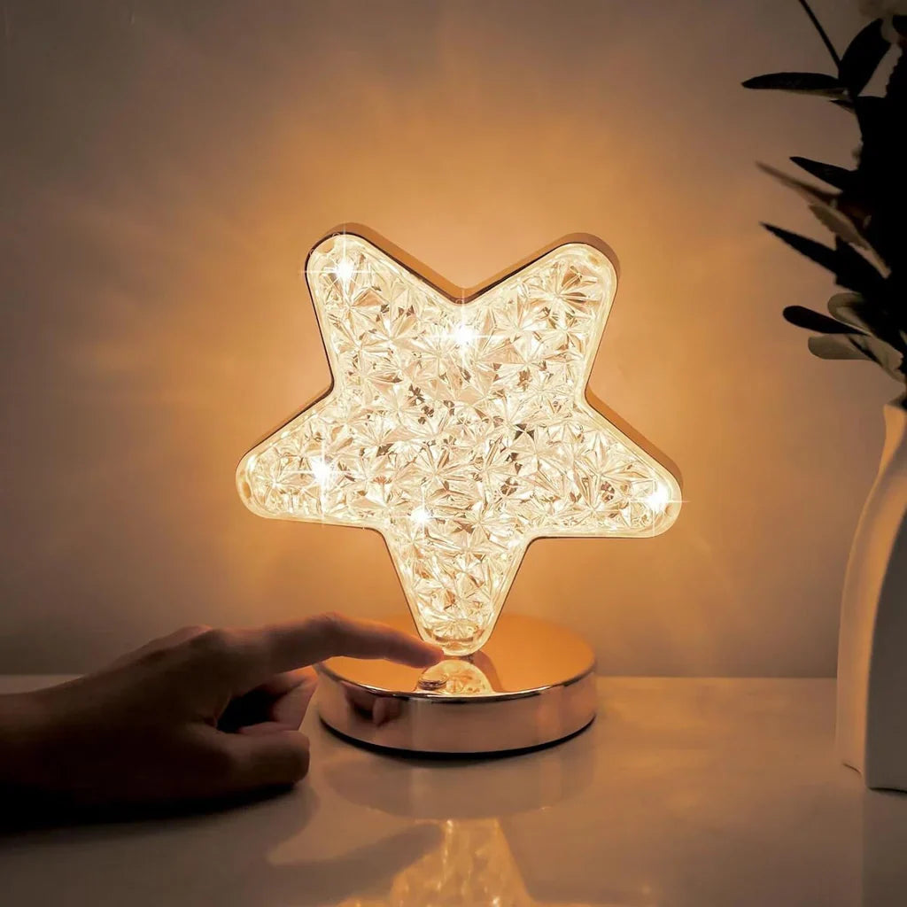 Magische Kristall Tischlampe mit Dimmer - Celestia | Brehn