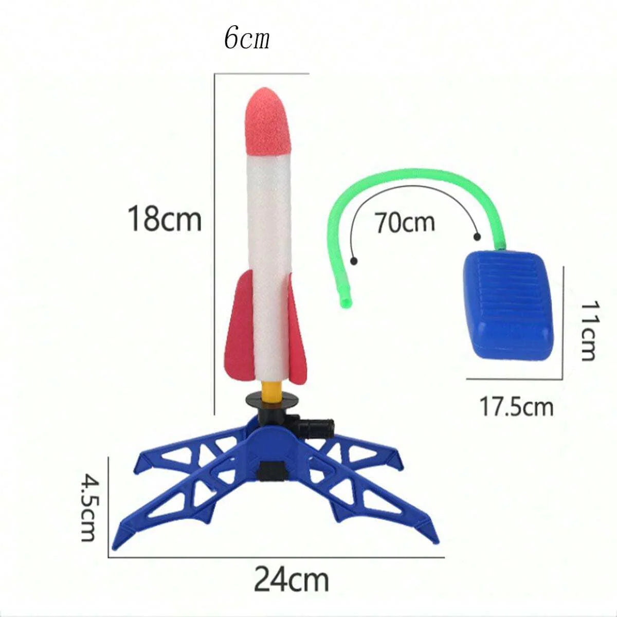 Brehn | Kinder Schaumstoff Raketen Launcher (ohne Licht)