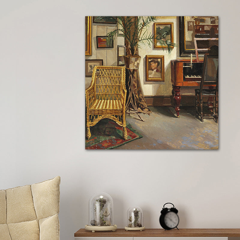 Brehn | Helle Farbe Stillleben Leinwand Kunst Impressionismus Texturiertes Wanddeko für Wohnzimmer