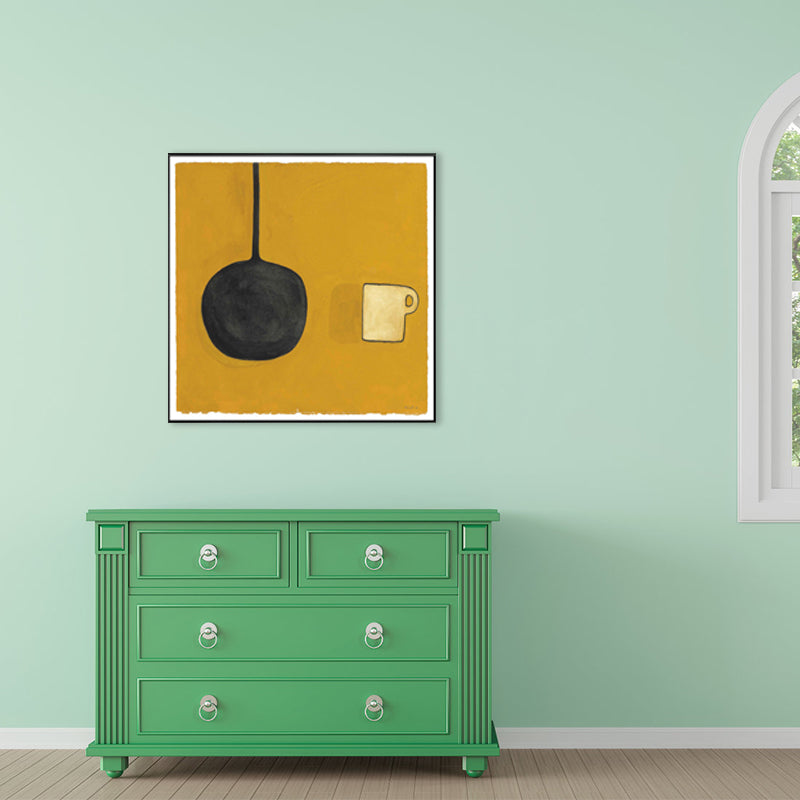 Brehn | Nordic Style Geschirr Malerei Pastell Farbe Texturiertes Wand Kunst Dekor für Spielzimmer