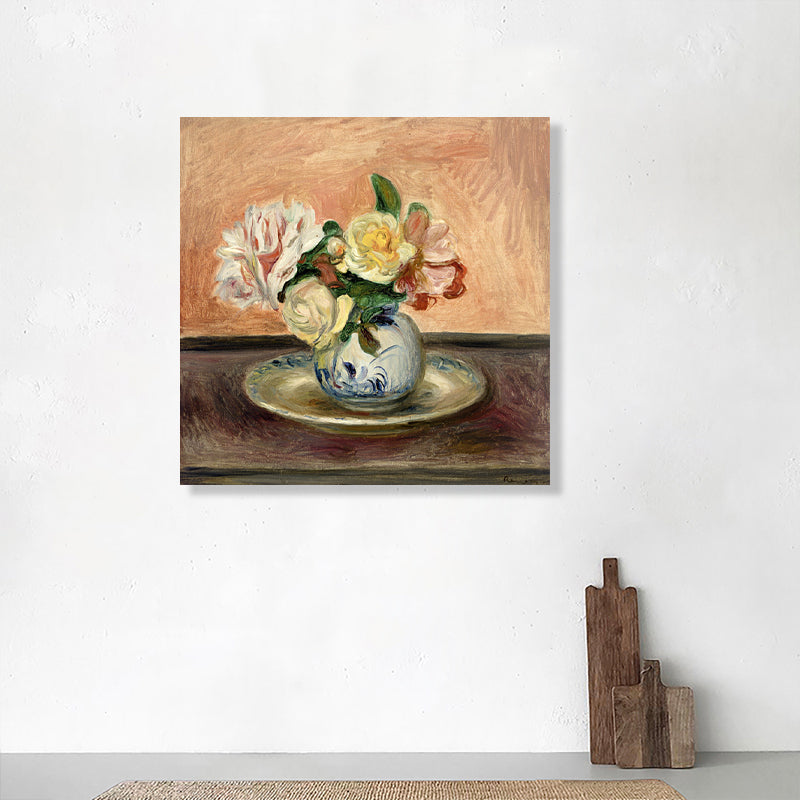 Brehn | Blumen Wanddeko Impressionismus Stil Texturiertes Wohnzimmer Leinwand, Mehrere Größen