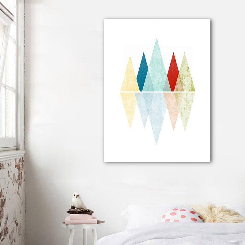 Brehn | Rolling Mountains Wanddeko Pastellfarben Skandinavischer Stil Leinwand für Esszimmer