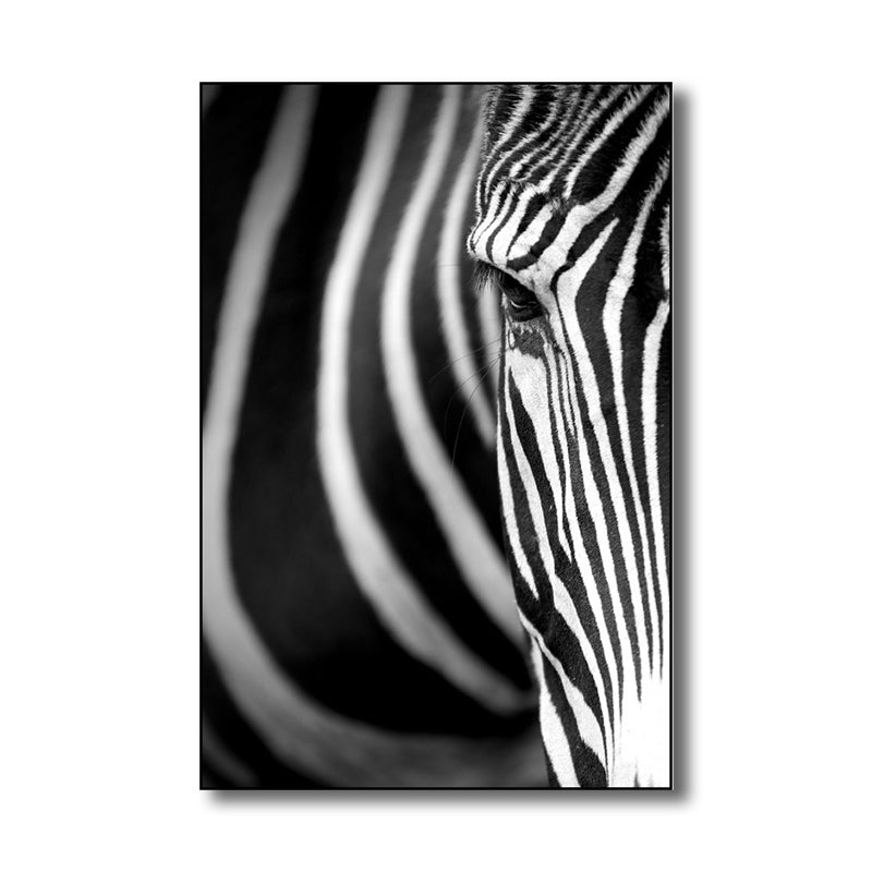 Brehn | Fotografie Zebra Leinwand Wandkunst Sanfte Farben Vintage-Stil Gemälde für das Wohnzimmer