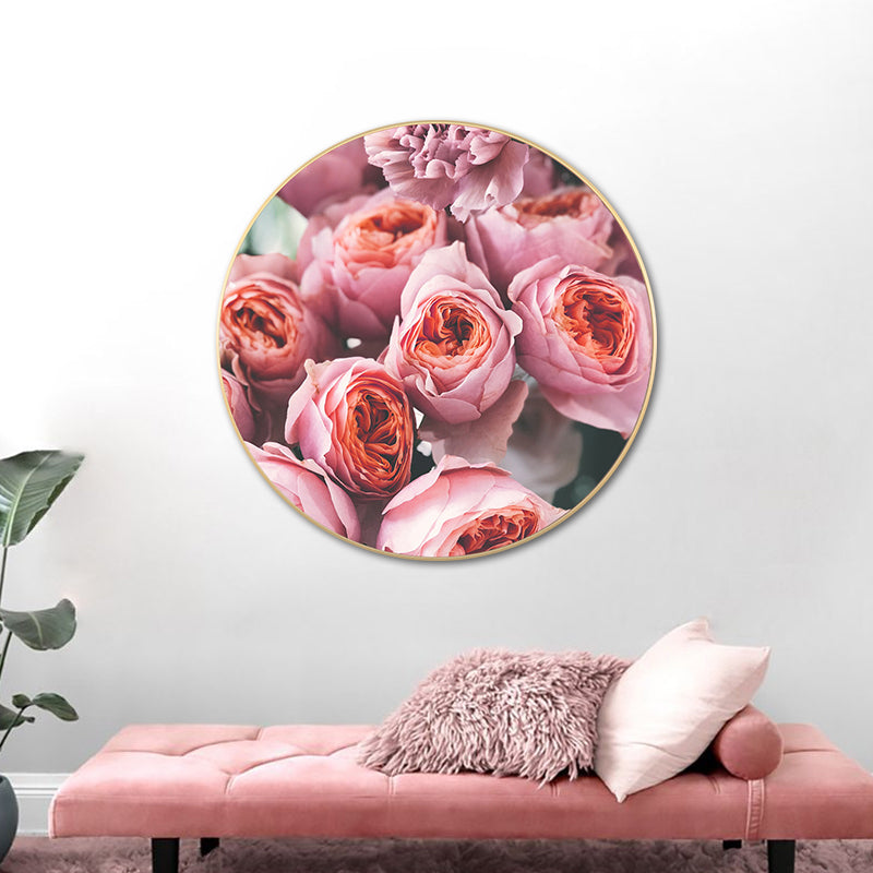 Brehn | Französische Landblumenblüte Leinwand Pastellfarbe Texturiertes Gemälde für das Wohnzimmer