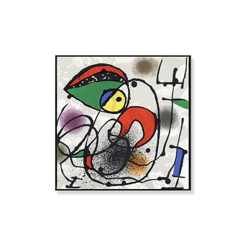 Brehn | Surrealismus Illustration Abstrakte Leinwand Kunst Multicolored Zuhause Galerie Wand Dekor