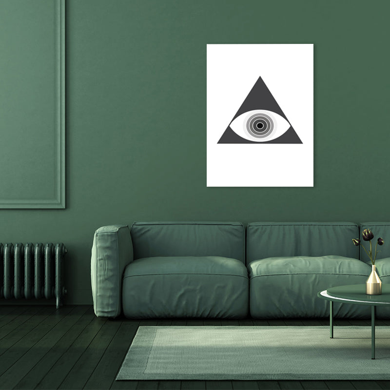 Brehn | Schwarze neuartige Muster-Wandkunst Grafik Skandinavisches strukturiertes Canvas für das Mädchenzimmer