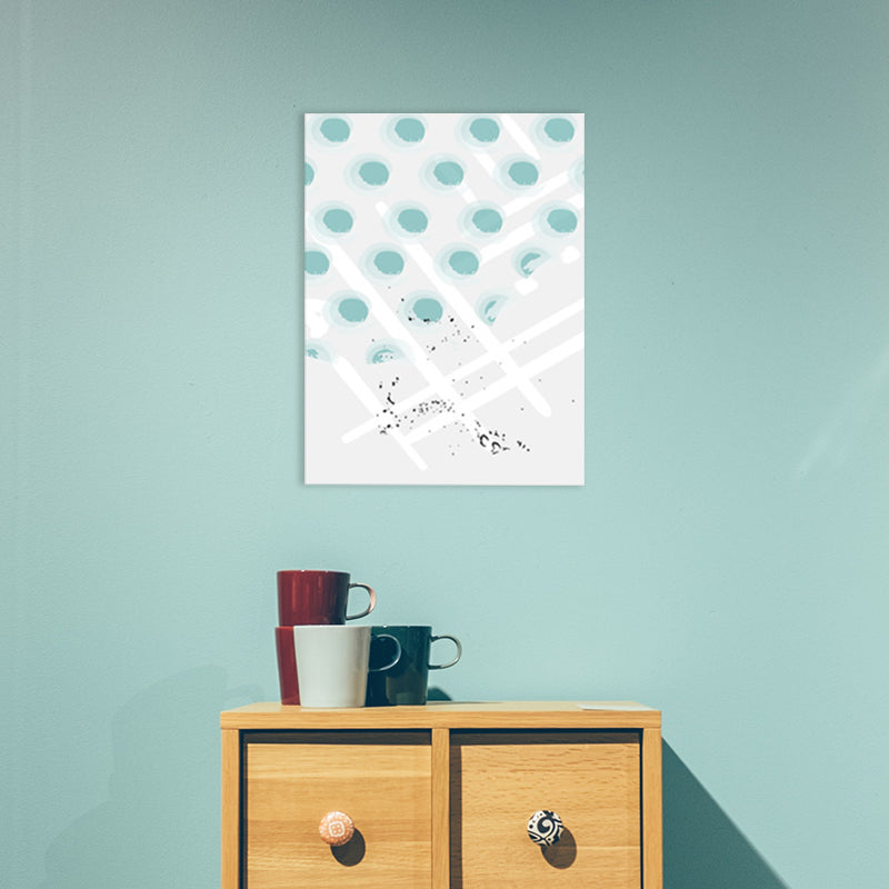 Brehn | Polka Dot Leinwanddruck Nordic Ästhetik Geometrie Wandkunst Dekor in Pastellfarbe