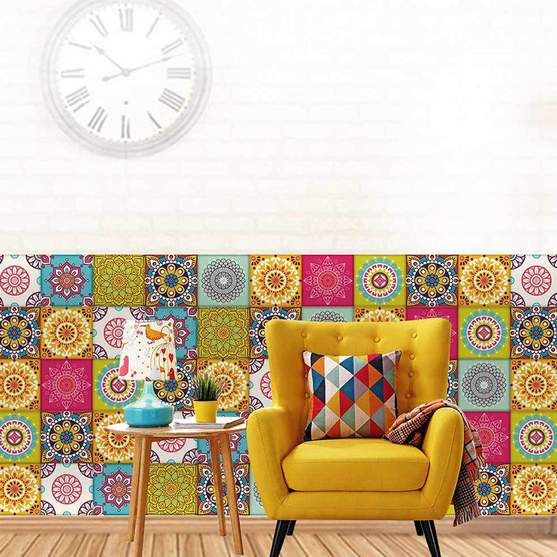 Brehn | Mandala Behangrand Plak und Plak Boho Mädchenzimmer Wanddekoration, 5 m L x 20 cm B